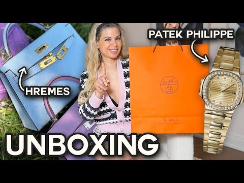 Unboxing: Hermès Kelly 25 + Gold Patek Philippe Nautilus