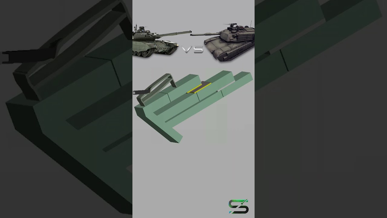 M1A1 Abrams VS T-90M #shorts