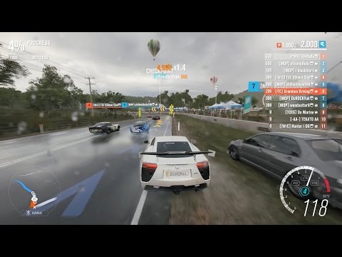 Forza Horizon 3 PC - Lexus LFA [S1 Class] Multiplayer Race Gameplay + Top 10 Rivals