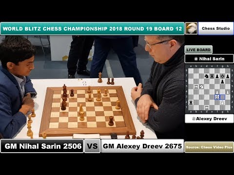 NIHAL SARIN VS ALEXEY DREEV | WORLD BLITZ CHAMPIONSHIP 2018