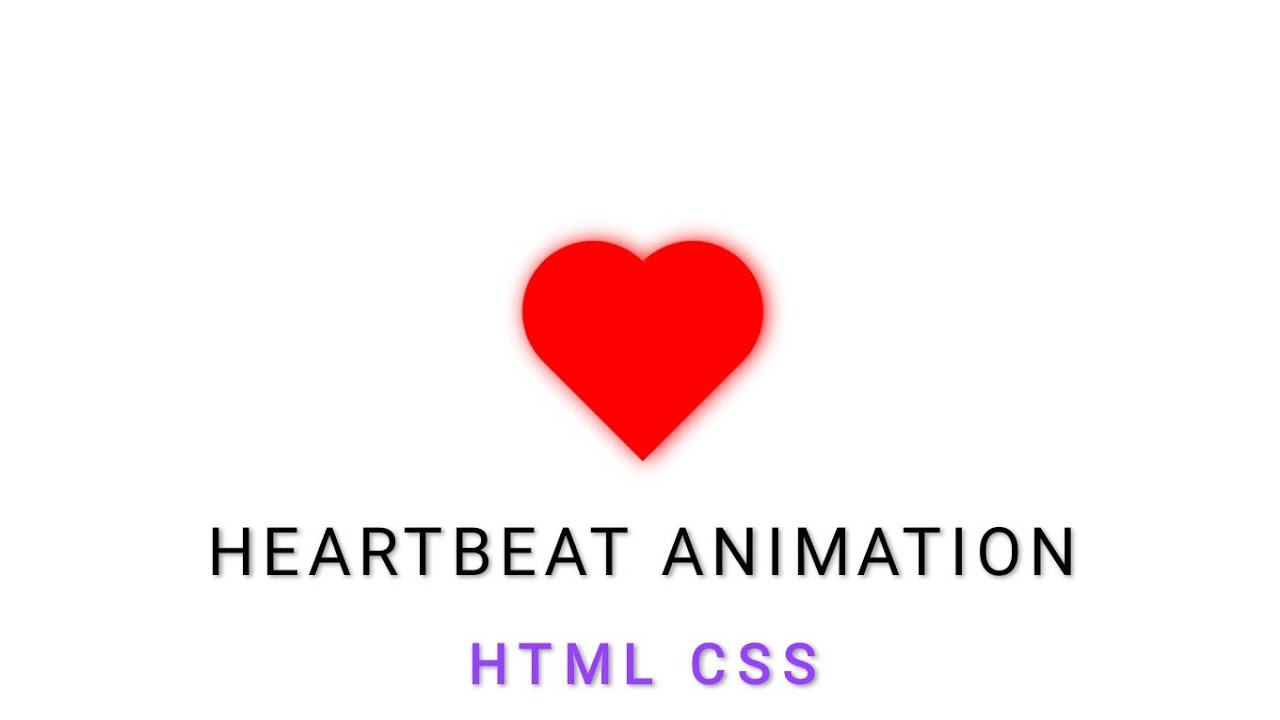 how to make a heart using html css | heartbeat animation | imakedesigneasy