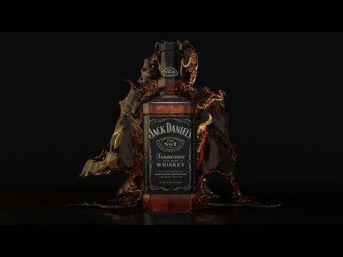 Jack Daniels Tennessee Whiskey | 3d model | Blender | Dream Animator