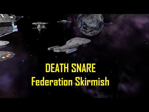 "Death Snare" Federation Vs Borg Skirmish Gameplay - Star Trek Armada 2 V16