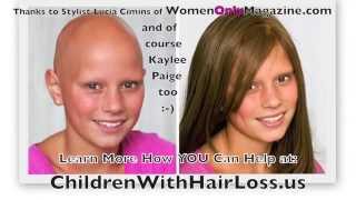 preview picture of video 'Children With Hair Loss Donation Story of 5 Year Old Kaylee - Wayne Hair Salon Lucia Cimins'