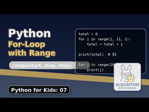 Python For Loop With Range Python For Kids 07