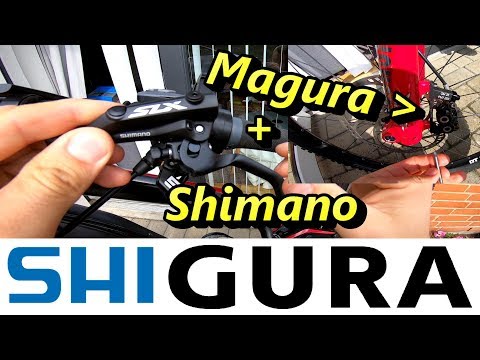 Magura MT5 disc brakes with Shimano SLX handles on my emtb