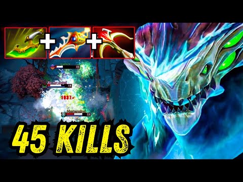 45Kills Hero Farming 🔥Divine Rapier + Swift Blink One Shot Builds 🔥 Morphling Dota 2