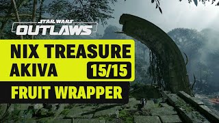 Nix Treasure Location (15/15) Fruit Wrapper in Temple Ruins, AKIVA - Star Wars Outlaws