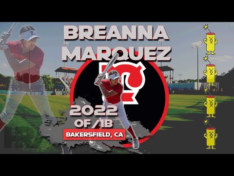 2022 Breanna Marquez Outfield and First Base, Softball Skills Video - Firecrackers Keene