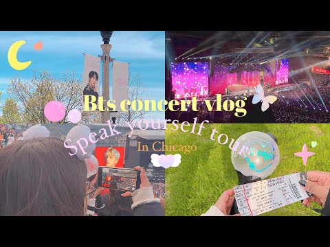 BTS concert vlog :speak yourself tour in chicago 💫🏙