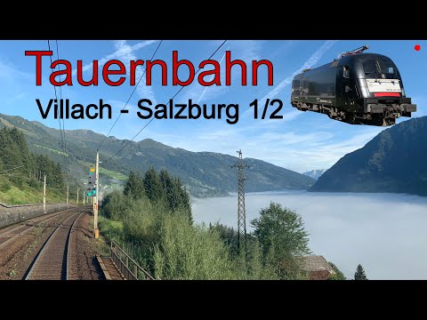 🇦🇹 Cab Ride Villach-Salzburg (ÖBB) 1/2 | Vom Nebel zur Sonne | Führerstandsmitfahrt 182 Taurus 1116