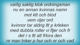 Eva Dahlgren - KГѓВ¶tt Och Blod Lyrics