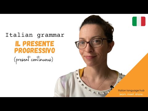 イタリア語の動詞を学ぶ - イタリア語の現在進行形 - Il presente progressivo