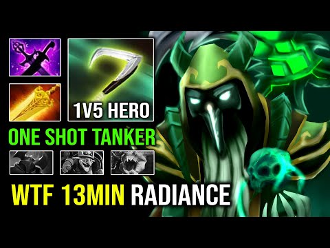 This Happen When Pro Necrophos Get 13Min Radiance with Instant 1 Shot Reaper Dota 2