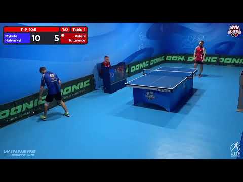 02:00 Mykola Halynskyi  3 - 0 Valerii Tatarynov West 5 WIN CUP 12.10.2022 | TABLE TENNIS WINCUP