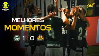 GOIÁS DERROTA CRICIÚMA E SEGUE INVICTO NO BRASILEIRÃO SÉRIE B!