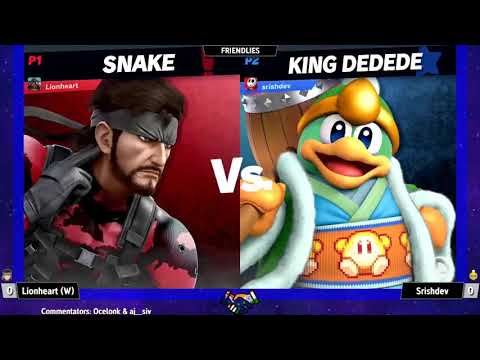 SSB India July 2 - GRAND FINALS - Lionheart (Snake/Hero/Ganondorf) vs Srishdev (King Dedede)