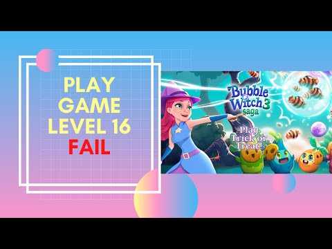 Bubble Witch 3 Saga - Gameplay Walkthrough level 16 fail