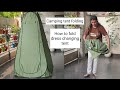 How To Fold Portable Pop Up Camping Shower Tent Portable Dress Changing Tent Camping Toilet Tent