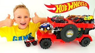 Vlad and Nikita play with Hot Wheels Monster Truck