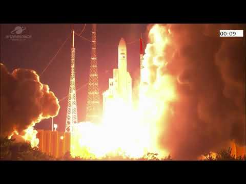 Launch of Arianespace’s Ariane-V VA-253 carrying Galaxy-30, MEV-2 & BSAT-4b Aug, 15, 2020