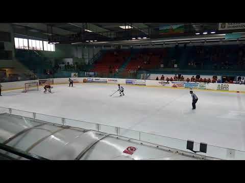 SHKM Hodonín - Hokej Uherský Ostroh 7:6sn (sezona 2018-19, příprava) nájezdy a děkovačka