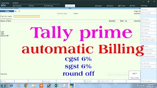 tally prime | automatic round off in tally prime | tally gst round off| automatic rounding off tally