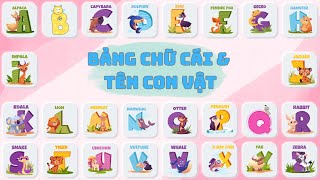 Học Bảng Chữ Cái & Tên Con Vật Tiếng Anh 🐘 | ABC & Animals for Kids | Oh Vui Kids