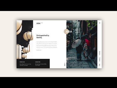 Web Design Speed Art #36 – Asia Earth Travel Website Adobe XD