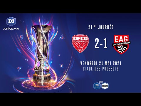 D1 Arkema, J21 : Dijon FCO - EA Guingamp (2-1)