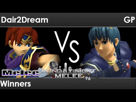 MNM 96 - Dair2Dream (Roy) vs GP (Marth, Fox) Winners - Melee