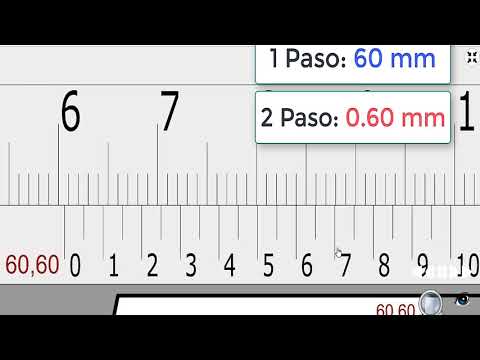 VERNIER reading precision 0.05 mm