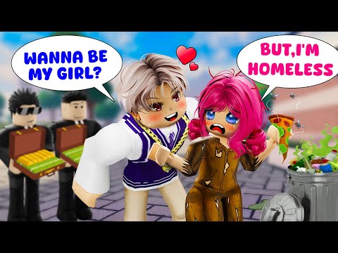 💖Cinderella Story: Billionaire Has A Crush On Homeless Girl ! | Story Roblox