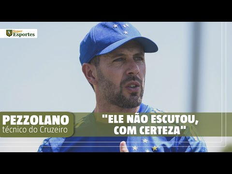 Pezzolano, do Cruzeiro, diz se xingou Benevenuto de ‘ladrão’, conforme citado na súmula do clássico