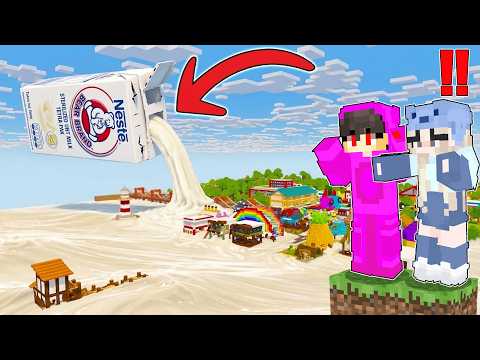 MILK TSUNAMI Rises Every Minute in Minecraft!