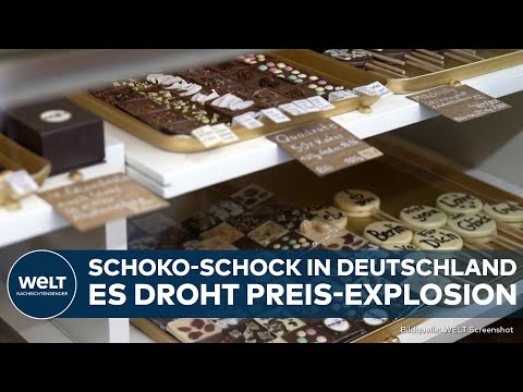 Video Thumbnail: DEUTSCHLAND: Kakaopreis auf Rekordhoch! Schokolade droht deutlich teurer zu werden