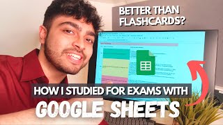 How I Actively Study for Exams With Google Sheets- Spreadsheet Recall Method