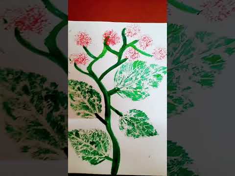 Leaf and Flower Painting
