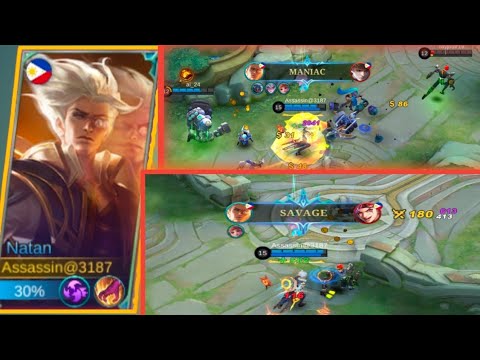 Natan Agressive Gameplay , 17 Kill !!Best Build Easy 2 Maniac & 1 Savage | @Asero