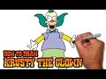 How To Draw Krusty The Clown Video Lesson