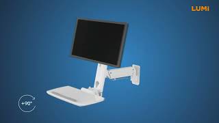 MEDICAL WALL-MOUNTED WORKSTATION | MED02-1 | LUMI