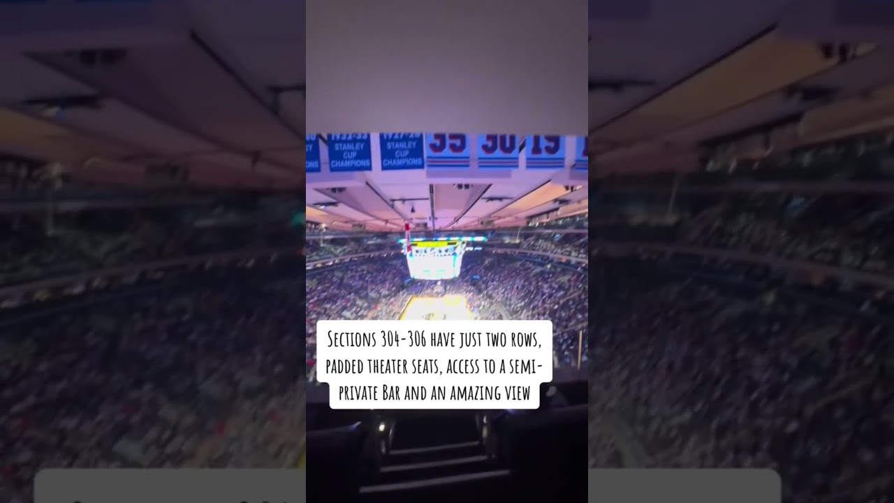 Sections 304-306 are some of the highest value seats at #msg. 🏟️ #nyr #knicks #concerts #cbb