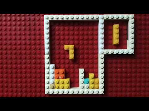 Robot playing tetris lego version | stop motion