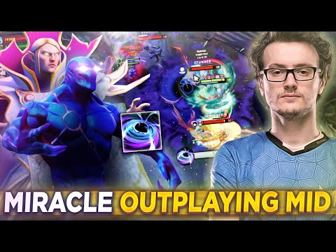 Miracle Back To Mid Outplaying Old Teammates Matu & w33 - Miracle- Back to Invoker Dota 2
