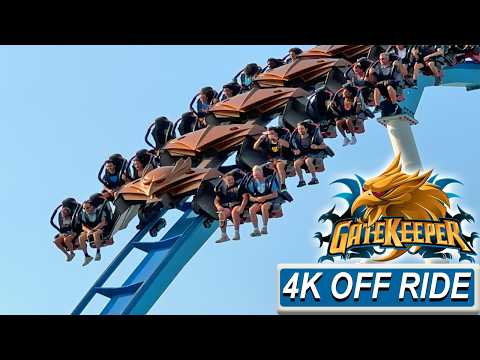 Off-ride footage of a GateKeeper train