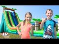 π¦π Summer Fun - BEST Waterslide Ever! 27' Tropical Inflatable Waterslide, Slip n Slide Pool! π π¦π Summer Fun - BEST Waterslide Ever! 27' Tropical Inflatable Waterslide, Slip n Slide Pool! π