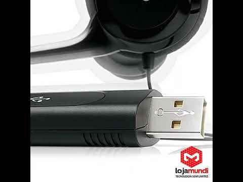 Video do produto Headset Logitech H390 USB com Microfone com Cancelamento de Ruído