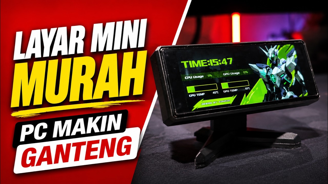 Aksesoris PC Estetik Murah! Jonsbo DS339 System Monitor Review