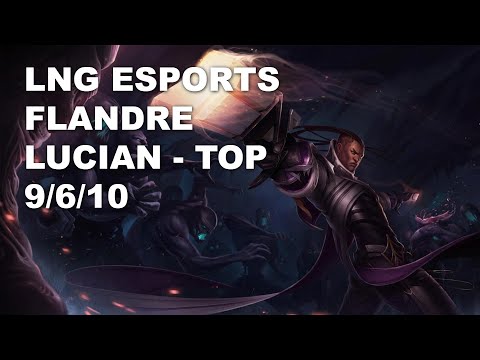 LNG Esports Flandre Top Lucian vs Gnar - KR Challenger Rank Game 10.7