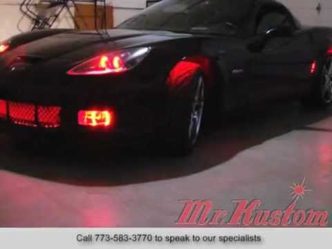 2007 Chevy Corvette ZO6 Oracle Halo Lights and Oracle LED Strip Lighting